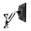 Monitor Mount Arm Single Monitor Wall Mount for 15-27 Inch Screens up to 17.6 lbs, Gas Spring Monitor Arm Mount, Full Motion Height Adjustable Industrial Monitor Arm Monitor Desk Mount(One arm) view 1