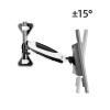 Monitor Mount Arm Single Monitor Wall Mount for 15-27 Inch Screens up to 17.6 lbs, Gas Spring Monitor Arm Mount, Full Motion Height Adjustable Industrial Monitor Arm Monitor Desk Mount(One arm) view 3
