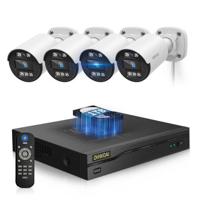 122 Wide-Angle & Full HD 5MPOutdoor Wired Security Camera System,CCTV Cameras Outside, Home Video Surveillance Systems