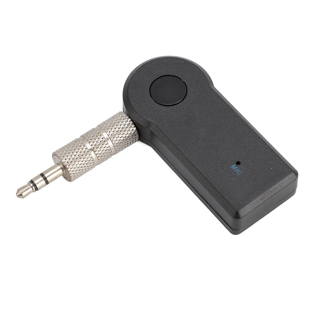 Bluetooth Music Receiver for Car/Home Stereo, Noise Cancelling 3.5mm AUX Bluetooth Car Adapter Built in MIC, Supports Hands Calls (1pcs)