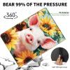 ACWDMKH Case for Microsoft Surface Pro 7 Plus/7/6/5/4 12.3 Inch Tablet,Leather Folio Adjustable Stand for Surface Pro Case 12.3,Pig Sunflower view 4