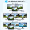8K USB C Laptop Docking Station Dual Monitor,MOKiN Docking Station 3 Monitors with 2*DisplayPort,HDMI,15 in 1 USB C Dock 100W PD,6*USB Ports,Ethernet,SD&TF,for Dell/HP/MacBook (Include Power Adapter) view 3
