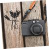 BRIGHTFUFU 2pairs Camera Shoulder Strap Buckle Quick-release Snaps for Dslr Mirrorless Cameras Black Qd Loop Lanyard view 3