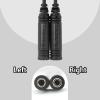 AIRVOICE General Aviation GA Plugs to Helicopter Adapter, GA Twin-Plug PJ-068 PJ-055 to U174 Helicopter Plug Adapter, Black view 3