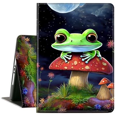 ACWDMKH Case for Microsoft Surface Pro 7 Plus/7/6/5/4 12.3 Inch Tablet,Leather Folio Adjustable Stand for Surface Pro Case 12.3,Cute Frog Mushroom