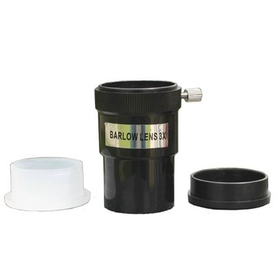 1.25inch 3X Barlow Lens ABS Plastic Frame Optocal Lens Astronomical Telescope Eyepiece Accessories