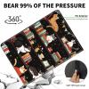 ACWDMKH Case for Microsoft Surface Pro 7 Plus/7/6/5/4 12.3 Inch Tablet,Leather Folio Adjustable Stand for Surface Pro Case 12.3,Bookshelf Cute Cat view 4