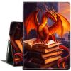 ACWDMKH Case for Microsoft Surface Pro 7 Plus/7/6/5/4 12.3 Inch Tablet,Leather Folio Adjustable Stand for Surface Pro Case 12.3,Red Dragon Book view 1