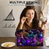 ACWDMKH Case for Microsoft Surface Pro 7 Plus/7/6/5/4 12.3 Inch Tablet,Leather Folio Adjustable Stand for Surface Pro Case 12.3,Purple Glitter Moon view 3