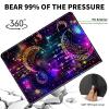 ACWDMKH Case for Microsoft Surface Pro 7 Plus/7/6/5/4 12.3 Inch Tablet,Leather Folio Adjustable Stand for Surface Pro Case 12.3,Purple Glitter Moon view 4