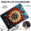 ACWDMKH Case for Microsoft Surface Pro 7 Plus/7/6/5/4 12.3 Inch Tablet,Leather Folio Adjustable Stand for Surface Pro Case 12.3,Colorful Flower Pattern view 4