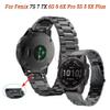 BCMCBV 20 22 26mm Metal Stainless Steel Watchband For Garmin Fenix 7S 7 7X 6S 6 6X Pro 5X 5 5S Plus Quick Release Smart Strap Bracelet(Rose Gold,22mm For For Fenix 5 5 Plus) view 2