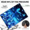 ACWDMKH Case for Microsoft Surface Pro 7 Plus/7/6/5/4 12.3 Inch Tablet,Leather Folio Adjustable Stand for Surface Pro Case 12.3,Blue Butterfly view 4