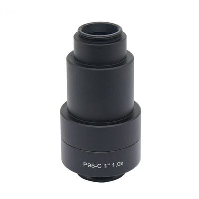 DirectNine Basics Microscope Observation CCD Interface Camera Adapter, 1X Relay Lens C-Mount to 30mm, Metal, One Color