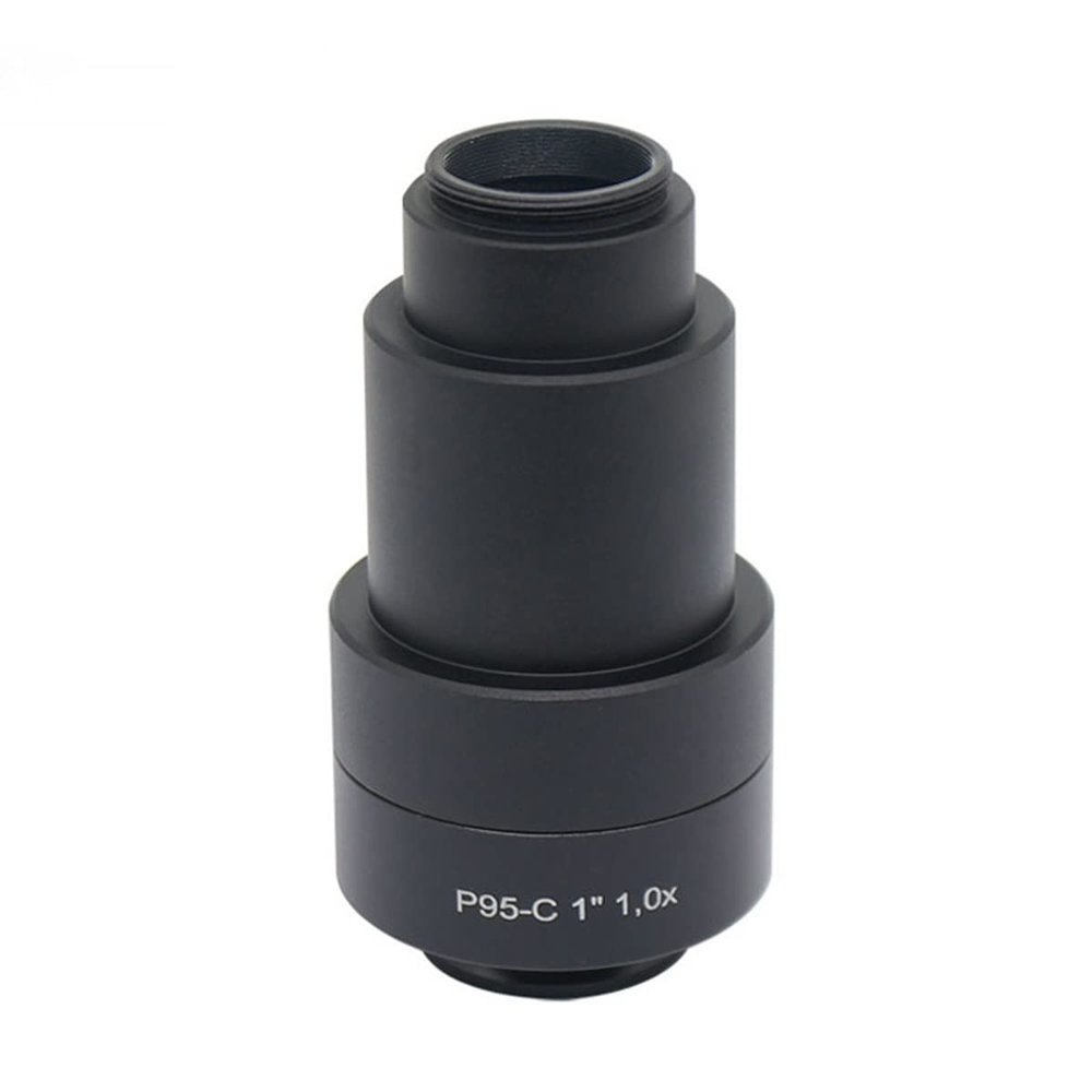 DirectNine Basics Microscope Observation CCD Interface Camera Adapter, 1X Relay Lens C-Mount to 30mm, Metal, One Color