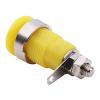 40Pcs Durable Panel Mount Adapter: 4mm Banana Female Jack Socket Connector for Convenient Banana Binding Post Connection (Yellow 40Pcs) view 3