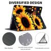 ACWDMKH Case for Microsoft Surface Pro 7 Plus/7/6/5/4 12.3 Inch Tablet,Leather Folio Adjustable Stand for Surface Pro Case 12.3,Glitter Sunflower view 2