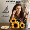 ACWDMKH Case for Microsoft Surface Pro 7 Plus/7/6/5/4 12.3 Inch Tablet,Leather Folio Adjustable Stand for Surface Pro Case 12.3,Glitter Sunflower view 3
