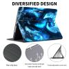 ACWDMKH Case for Microsoft Surface Pro 7 Plus/7/6/5/4 12.3 Inch Tablet,Leather Folio Adjustable Stand for Surface Pro Case 12.3,Blue Glitter Dragon view 2