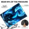 ACWDMKH Case for Microsoft Surface Pro 7 Plus/7/6/5/4 12.3 Inch Tablet,Leather Folio Adjustable Stand for Surface Pro Case 12.3,Blue Glitter Dragon view 4