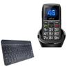 BoxWave Keyboard Compatible with artfone C1+ 4G - SlimKeys Bluetooth Keyboard, Portable Thin with Chiclet-Style Keys - Jet Black view 1
