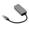 Aluminum Gigabit Network Adapter, USB to Ethernet Adapter 100 1000 2500Mbps for Laptop Tablet Phone, Ethernet Data Transfer Rates up to 2500Mbps Networks, Backward view 2