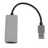 Aluminum Gigabit Network Adapter, USB to Ethernet Adapter 100 1000 2500Mbps for Laptop Tablet Phone, Ethernet Data Transfer Rates up to 2500Mbps Networks, Backward view 3
