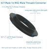 2pcs EY42 Male to SCT Male Threads T-Ring Adapter M42*0.75mm Transform to 2"-24 view 3