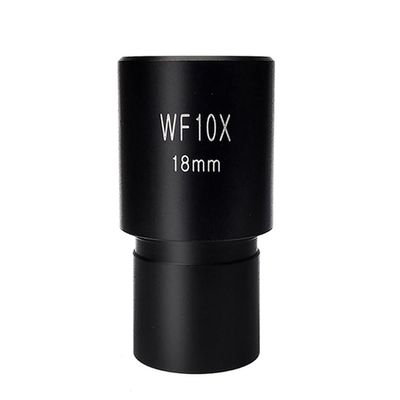 Microscope Wide Field WF10X Eyepiece Field View 18mm for Biological Microscope Optical Lens(Without Scale)