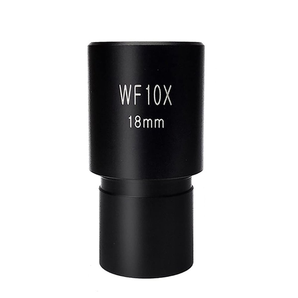 Microscope Wide Field WF10X Eyepiece Field View 18mm for Biological Microscope Optical Lens(Without Scale)