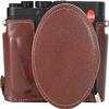 BMAOLLONGB D-Lux 8 Case, Handmade Genuine Real Leather Half Camera Case Bag Lens Cover for Leica D-Lux 8 Bottom Opening Neck Strap (Coffee) view 1