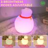 MAGOHMT 7-Color Changing Cat Night Light, Silicone Rechargeable Nursery Light with Timer & 3 Modes, Kids Bedroom Lamp Touch Sensor (Cute Animal Design) view 3