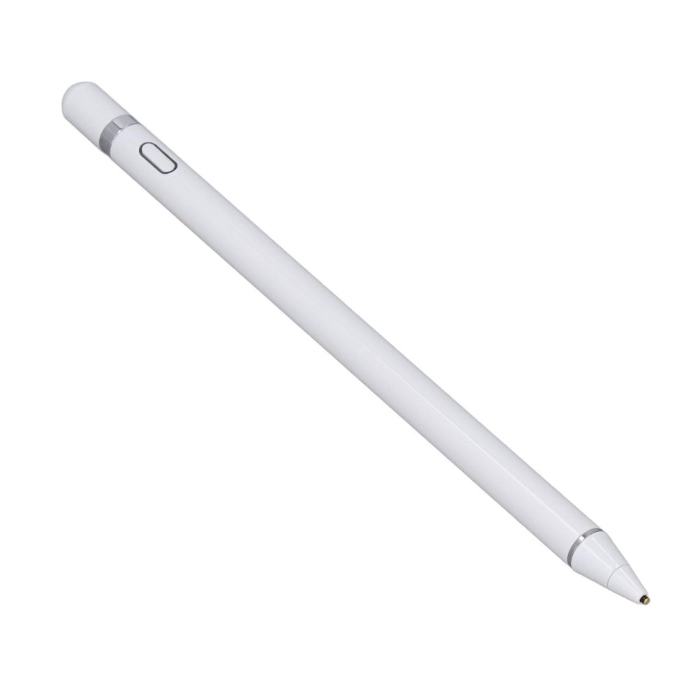 1.5mm Tablet Touch Pen, Precise Writing Experience, Magnetic Absorption Cap, 80 to 100 Minutes Charge time (White)