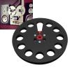 1/4 7 Inch Empty Tape Reel, Aluminum Alloy Universal Open Reel Sound Tape, Recording Takeup Reel for Reel to Reel Tape Recorder (Black) view 2