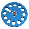 1/4 7 Inch Empty Tape Reel, Universal Open Reel Sound Tape Empty Reel, Aluminum Alloy Take Up Reel to Reel with 11 Holes for Tape Recorder (Blue) view 1