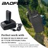 4 Packs BF-888S Charger USB Plug Adapter Replacemeny for BF-777S Walkie Talkie for Adult Two Way Radio Charger Dock with Indicator view 2