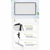 100 Inch Projector Screen for Home Theater, 16:9 HD Outdoor Indoor Projection Screen, Fast-Folding Projector Screen with Stand Legs and Carry Bag(180g) view 2