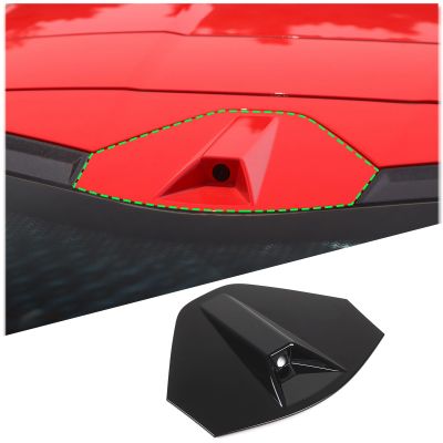 Daeiclru Car Roof Rearview Camera Cover Trim Compatible with Chevrolet Corvette C8 Coupe 2020-2024, Rear Decklid Camera Vent Cover Protection Accessories (Black)