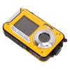 Mrisata Water Digital Camera Dual Screens Double Screens Underwater Camera 10ft Front Rear 2.7K 48MP (Yellow) view 3