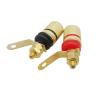 10Pcs Gold Plated Binding Post Amplifier Sp/ea-ker Terminal Banana Socket Panel Mount Connectors Fit Compatible 4mm Banana Plugs Connector view 2