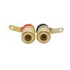 10Pcs Gold Plated Binding Post Amplifier Sp/ea-ker Terminal Banana Socket Panel Mount Connectors Fit Compatible 4mm Banana Plugs Connector view 3