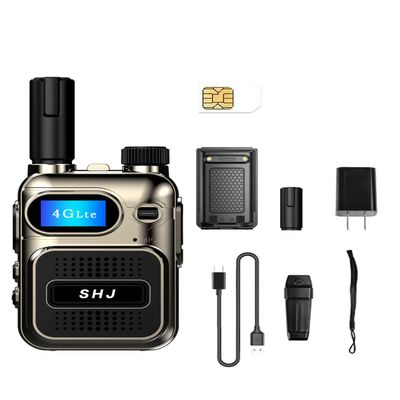 SHJ 4G PoC Radios with 1 Additional Yearly Sim Cards- Ultimate Communication Solution for Businesses and Teams walkie-Talkie Durable and White Silver (Gold)