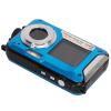 Mrisata Water Digital Camera Dual Screens Double Screens Underwater Camera 10ft Front Rear 2.7K 48MP (Blue) view 2