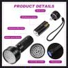 Dunzy 4 Pcs Ghost Hunting Equipment Kit Include 1 EVP Voice Recorder 8 Gb 1 UV Flashlight 2 LED Light up Cat Balls Ghost Investigation Paranormal Equipment for Home Outdoor Inspection(Purple,Classic) view 3