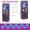 Dunzy 4 Pcs Ghost Hunting Equipment Kit Include 1 EVP Voice Recorder 8 Gb 1 UV Flashlight 2 LED Light up Cat Balls Ghost Investigation Paranormal Equipment for Home Outdoor Inspection(Purple,Classic) view 4
