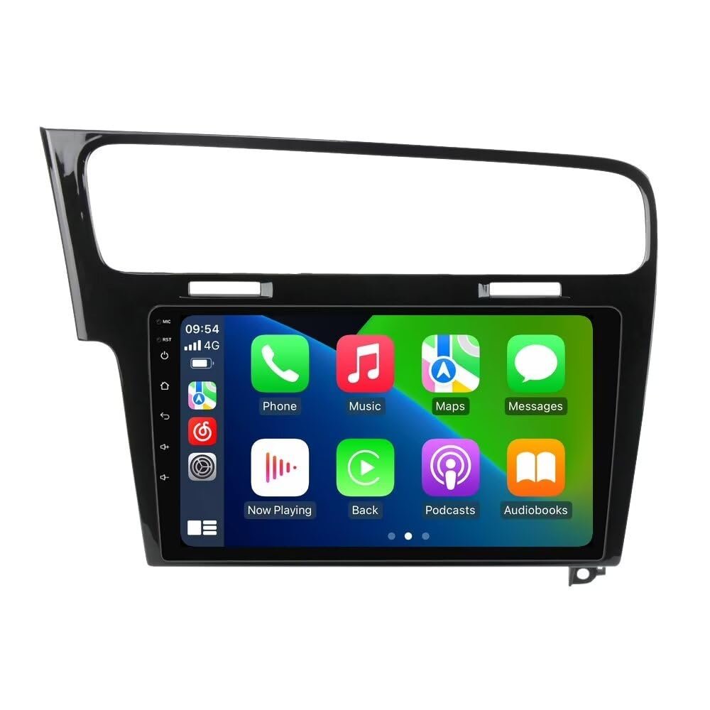 Car Stereo for VW Golf 7 MK7 2013-2018 (Black) Stereo GPS Navigation Upgrade Dash Kit,2+32GB 10.1" IPS Touch Screen Head Unit with Car-Play & Android Auto/SWC/Rear View