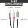 DMiotech 3.5mm to RCA Cable, 16ft 2 RCA Male to Aux Audio Adapter RCA Y Splitter for Smartphones, Speakers, HDTV, Tablets, Home Theater view 2