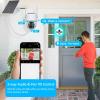 AKAVIG 8CH 4MP Wireless WiFi Solar Power Security Camera System with Monitor, Outdoor Low Power Surveillance NVR Kit with Color Night Vision, Two Way Audio, Motion Detection view 4