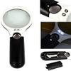 CZCZC Magnifiers, 3 Led Light Handheld Jewelry Magnifier Reading Magnifier 40X 5X Magnifying Glass Magnifier/Black (White) view 4