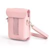 Carrying Case for Link 3, PU Leather Protective Case Cover for Link 3 Smartphone Printer with Shoulder Strap, Carrying Storage Bag (Pink) view 1